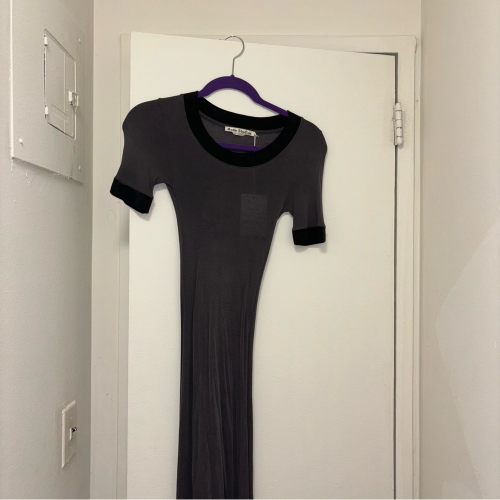 Acne Studios NWT Elaine Laddering Ribbed Dress